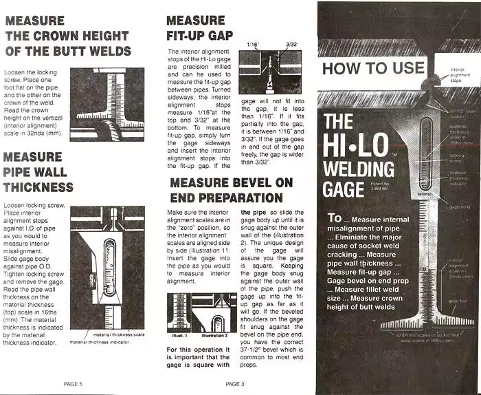 Calibre HI-LO em Aço Inoxidável