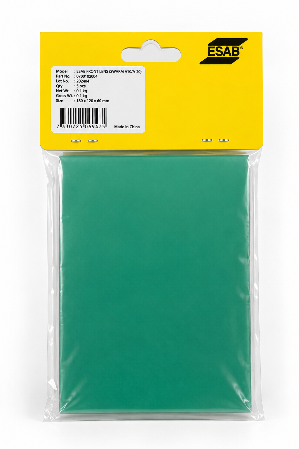 Pack Lentes Ext. Mascara de Soldar ESAB (Swarm A10/A-20)